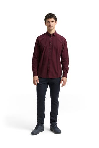TOM TAILOR Casual-Hemd weinrot