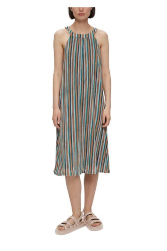 S.OLIVER BLACK LABEL Midikleid gestreift