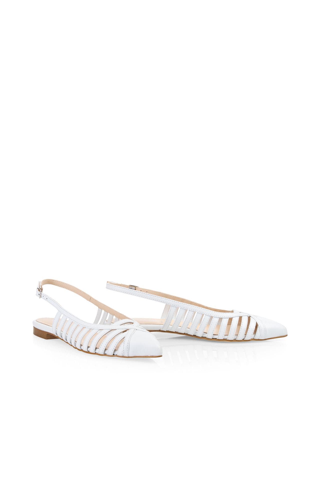 MARC CAIN Sling-Ballerinas weiß, Bild 1