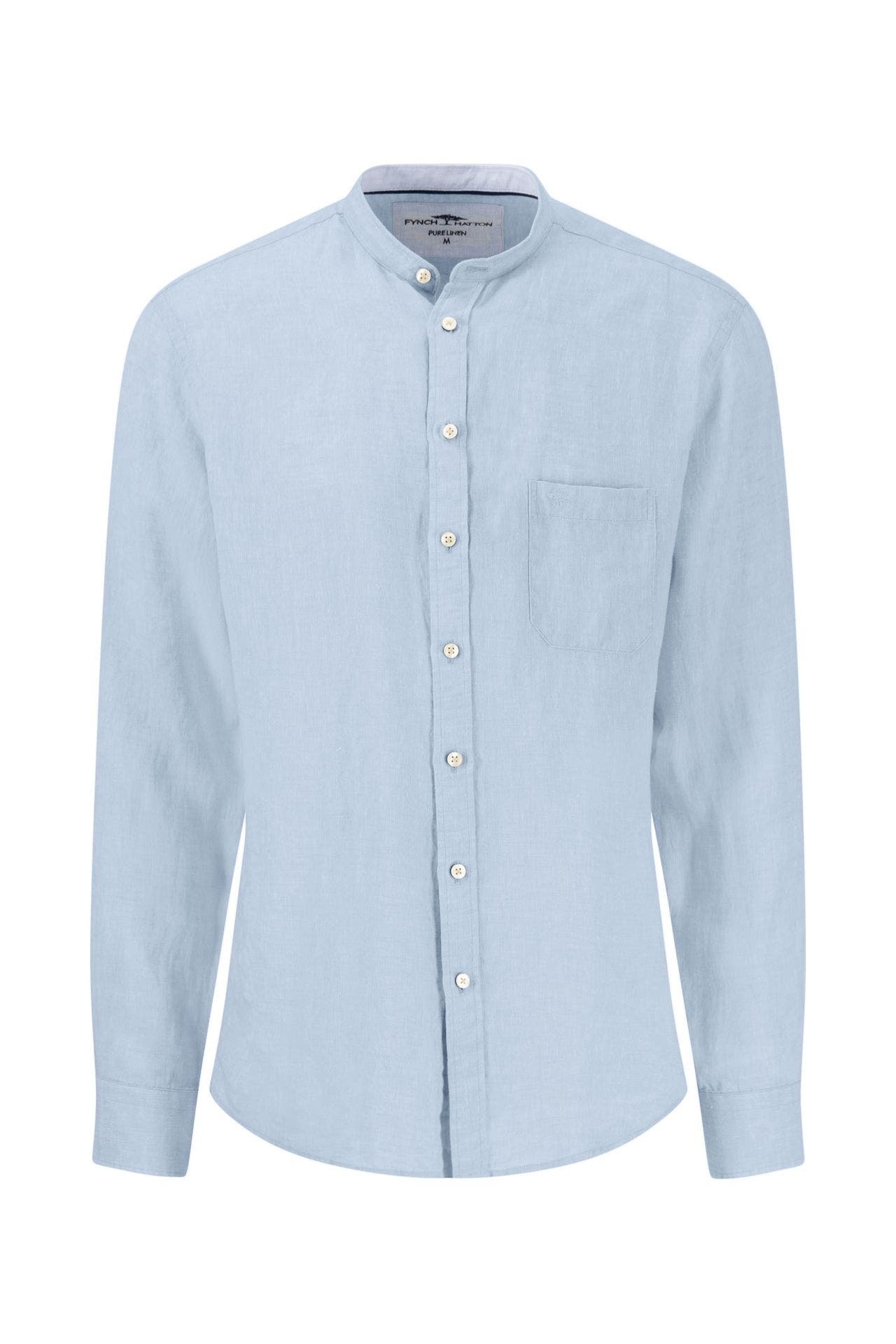 FYNCH-HATTON Leinenhemd hellblau Slim Fit, Bild 1