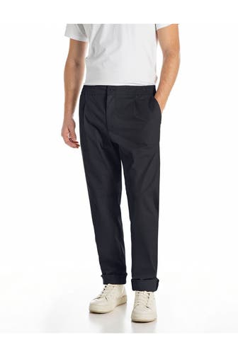 REPLAY Stoffhose schwarz