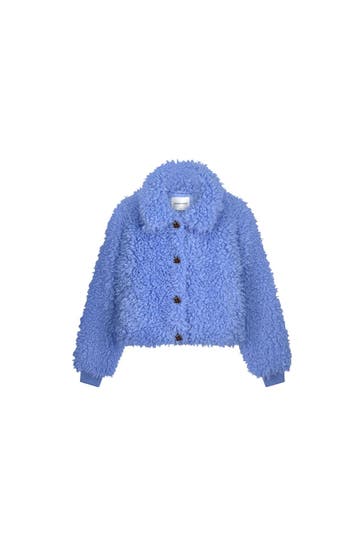 FABIENNE CHAPOT Felljacke 'Bobby' kristallblau