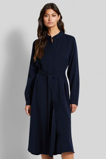 BUGATTI Blusenkleid dunkelblau