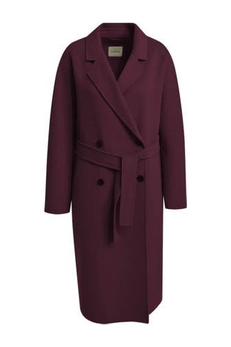 SMITH & SOUL Wollmix-Mantel burgunder