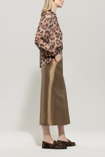 LUISA CERANO Seidenbluse animal
