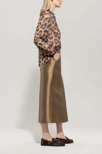 LUISA CERANO Seidenbluse animal