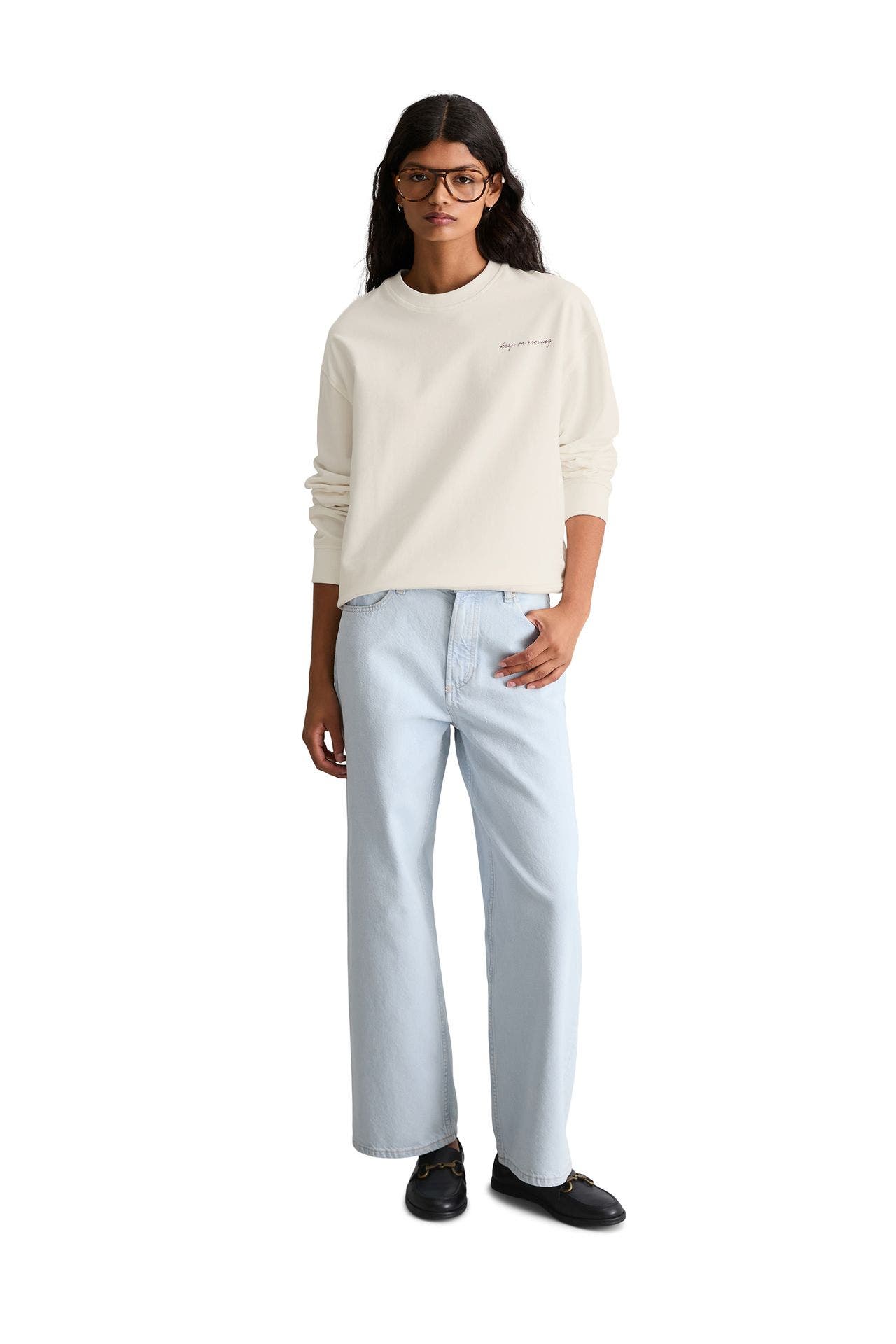 MARC O'POLO DENIM Sweatshirt weiß, Bild 1