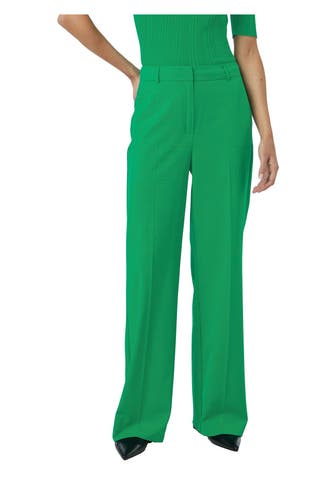 COMMA, Stoffhose grün