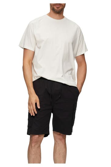 S.OLIVER Cargo-Shorts schwarz regular