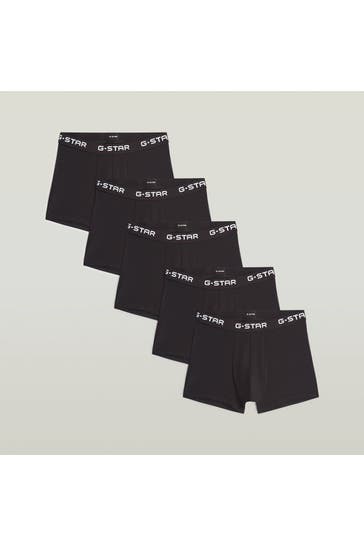 G-STAR 5er-Pack Boxer Trunks 'Maize' schwarz