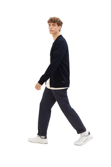 TOM TAILOR Sweatjacke dunkelblau