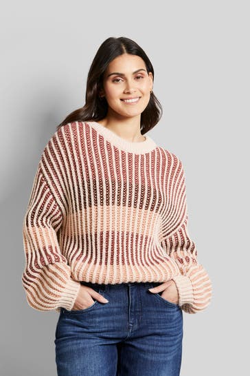 BUGATTI Strickpullover gemustert