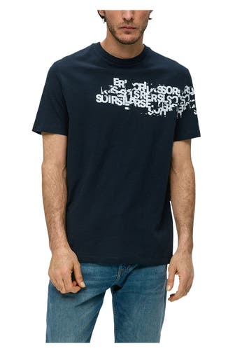 S.OLIVER T-Shirt nachtblau