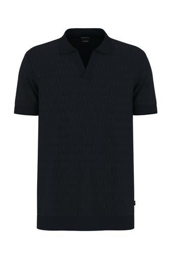 JOOP! Strick-Polo 'Cleison' schwarzblau