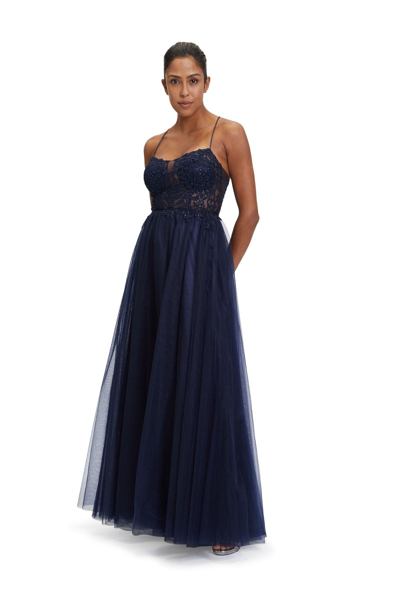 VERA MONT Abendkleid dunkelblau, Bild 1