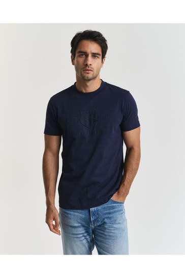 GANT T-Shirt nachtblau