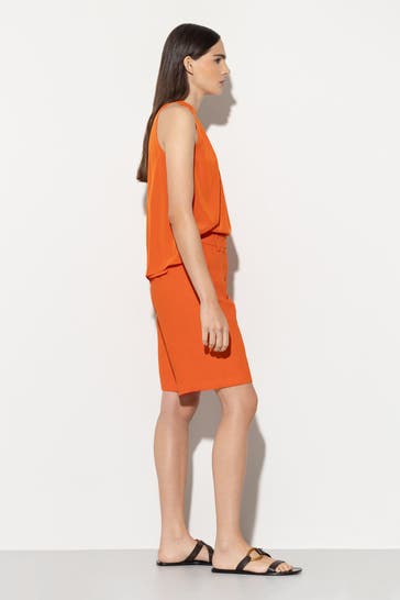 LUISA CERANO Leinen-Bermudas orange