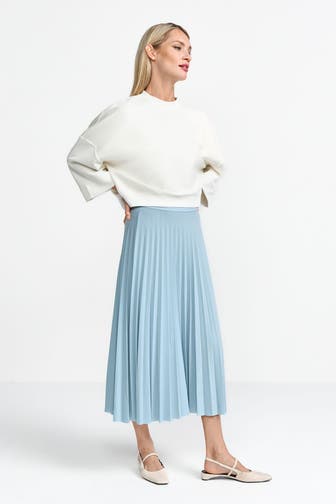 RICH & ROYAL Plisseerock blau