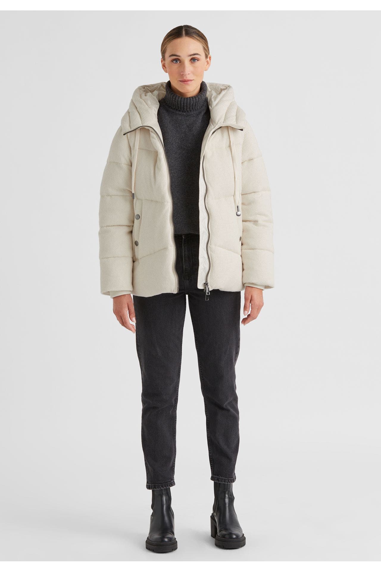 MILESTONE Steppjacke 'Halima' ecru, Bild 1