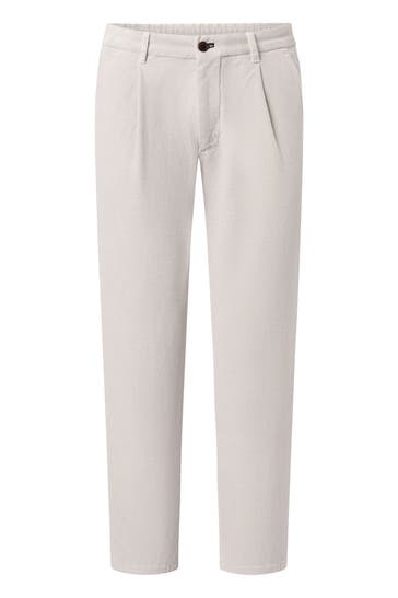 JOOP! Stoffhose Lead weiß Loose Fit