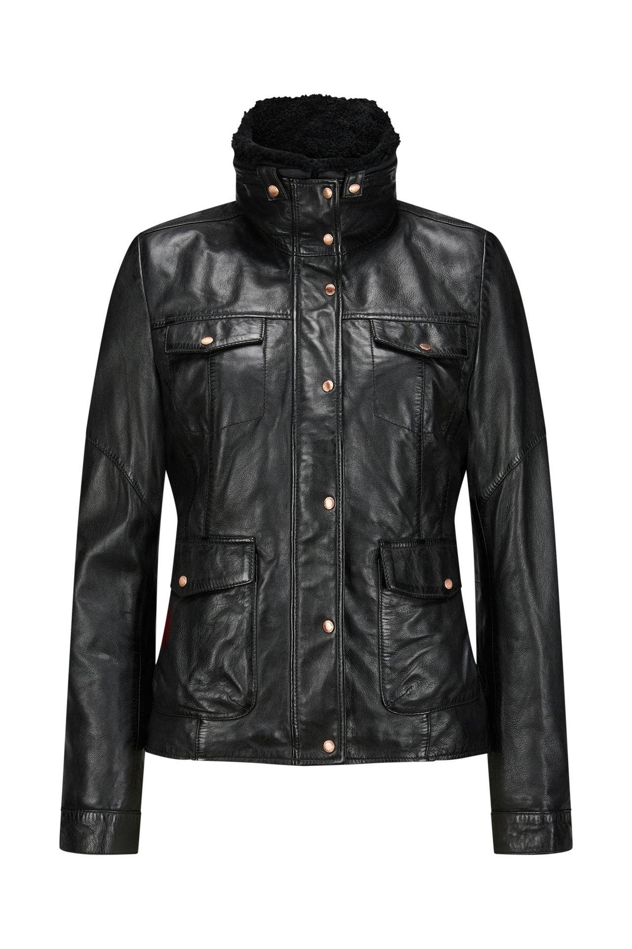 MILESTONE Lederjacke 'Madeleine' schwarz, Bild 1