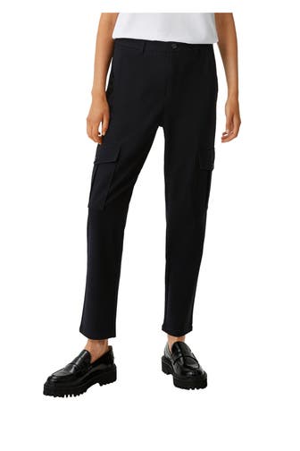 COMMA, Stoffhose schwarz