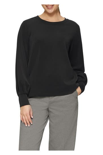 S.OLIVER Sweatshirt schwarz