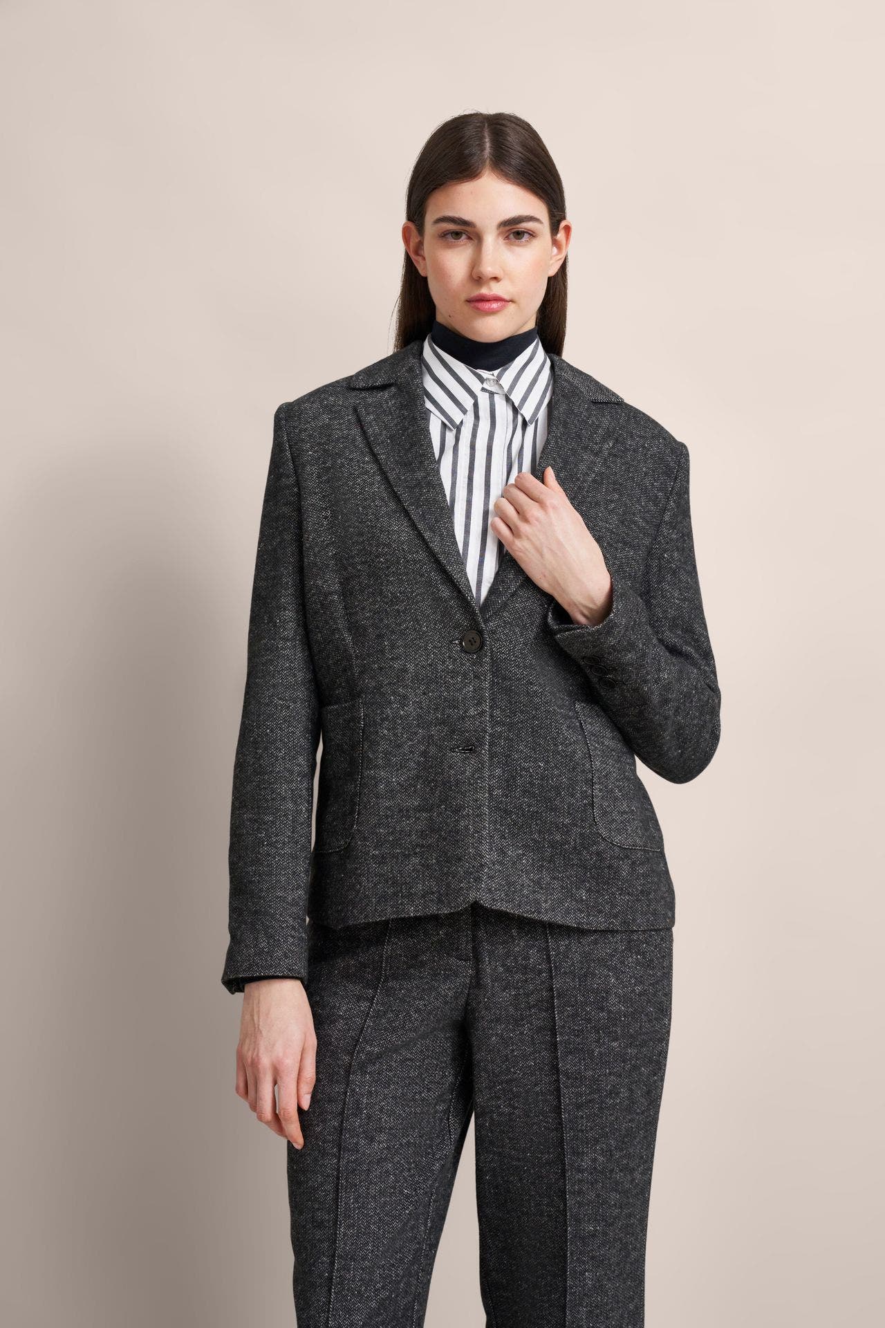 BUGATTI Wollmix-Blazer dunkelgrau, Bild 1