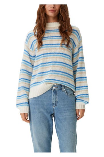 COMMA, Wollmix-Pullover gestreift