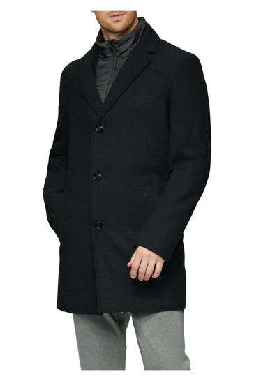 S.OLIVER BLACK LABEL Wollmixmantel nachtblau