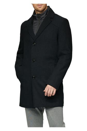 S.OLIVER BLACK LABEL Wollmixmantel nachtblau