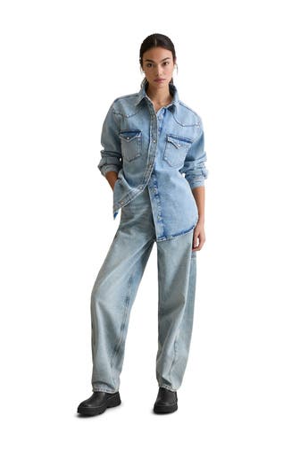 MARC O'POLO DENIM Jeanshemd hellblau