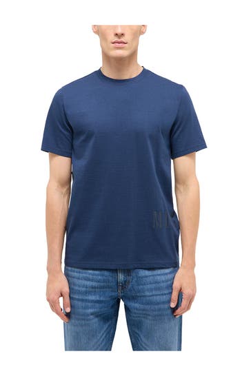 MUSTANG T-Shirt 'Austin' dunkelblau