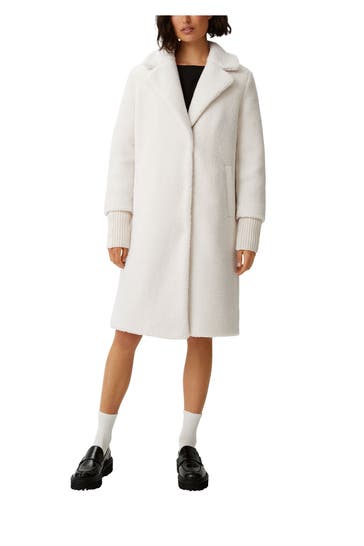 COMMA, Fleece-Mantel creme