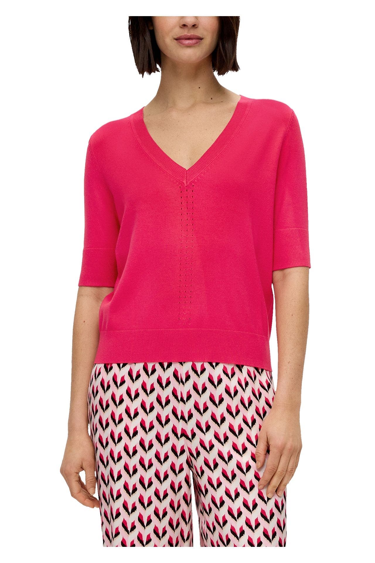 S.OLIVER BLACK LABEL Strickshirt fuchsia, Bild 1