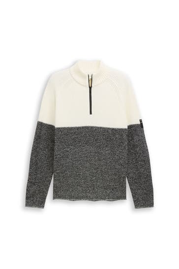 TOM TAILOR Strick-Troyer zweifarbig