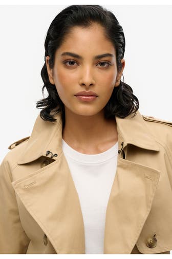 SUPERDRY Trenchcoat hellbraun