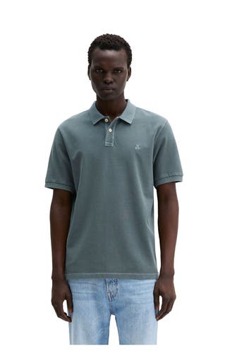 MARC O'POLO Polo-Shirt graugrün