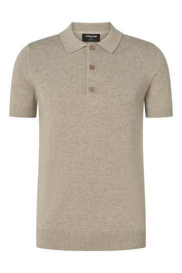STRELLSON Strick-Polo 'Loic' beige