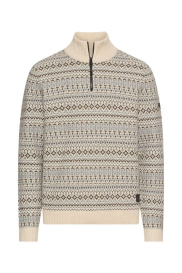 CAMEL ACTIVE Woll-Troyer gemustert