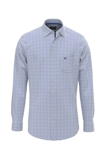 FYNCH-HATTON Casual-Hemd azurblau