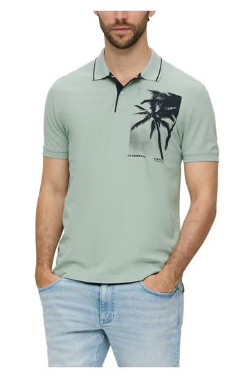 S.OLIVER Polo-Shirt graugrün