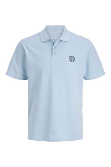JACK & JONES Polo-Shirt 'JJallance' taubenblau