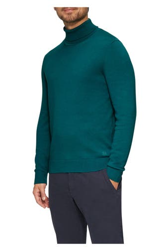 S.OLIVER Rollkragenpullover petrol