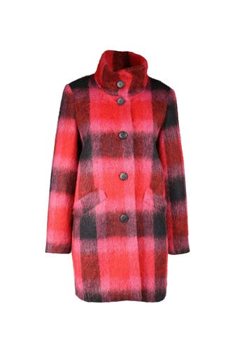 FUCHS SCHMITT Wollmix-Mantel kariert