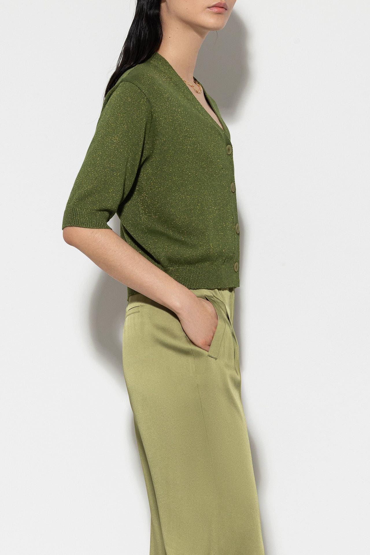 LUISA CERANO Cardigan grün, Bild 1