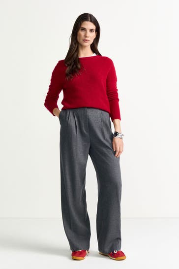 RICH & ROYAL Strickpullover dunkelrot