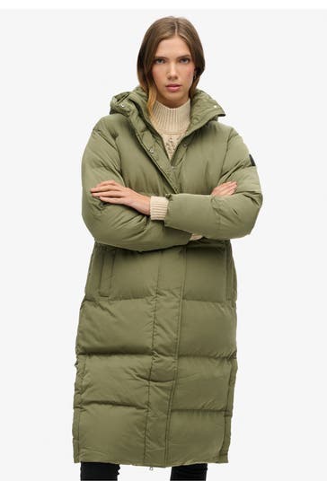 SUPERDRY Steppmantel oliv