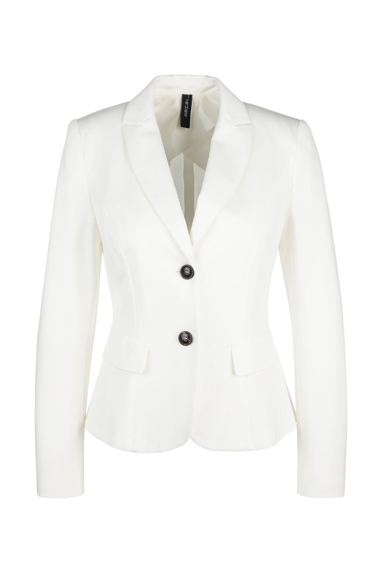 MARC CAIN Jersey-Blazer weiß, Bild 1