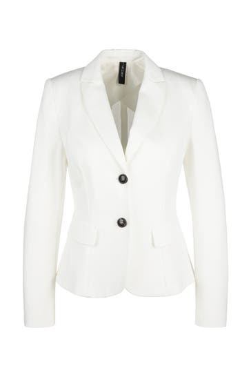 MARC CAIN Jersey-Blazer weiß
